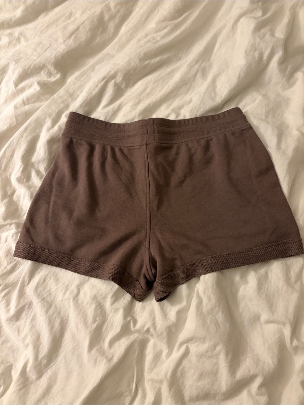 Women’s Cozy Drawstring Lounge Shorts - Mauve Mocha - Picture 6 of 6